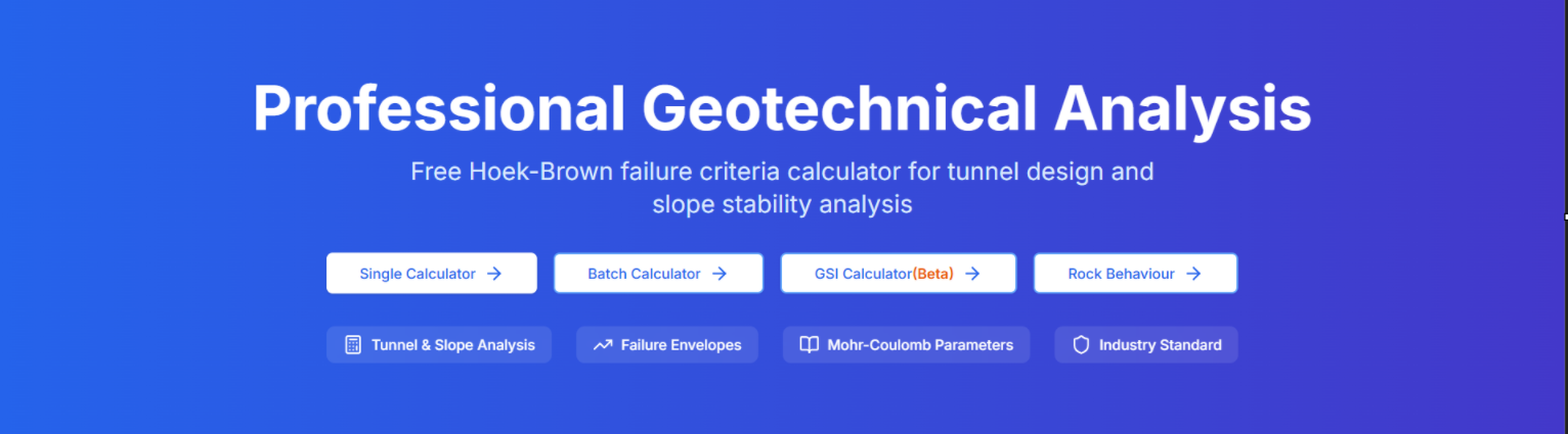 Comparison of Rock Mass Properties Calculator with Rocscience Roclab